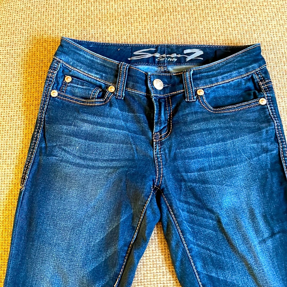 Se7en dark wash bootcut jeans